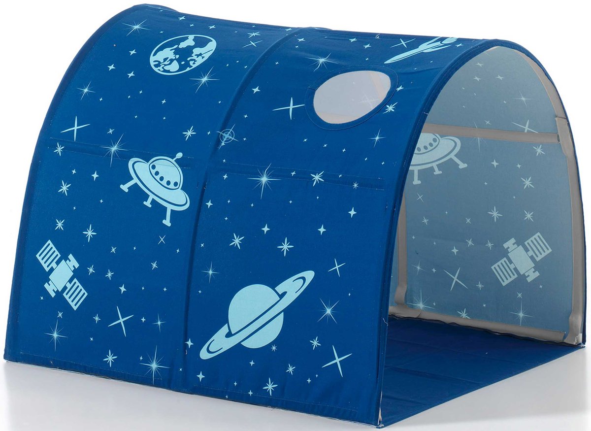 Bedtunnel Astro - Vipack - Bedtunnels - Blauw - Katoen