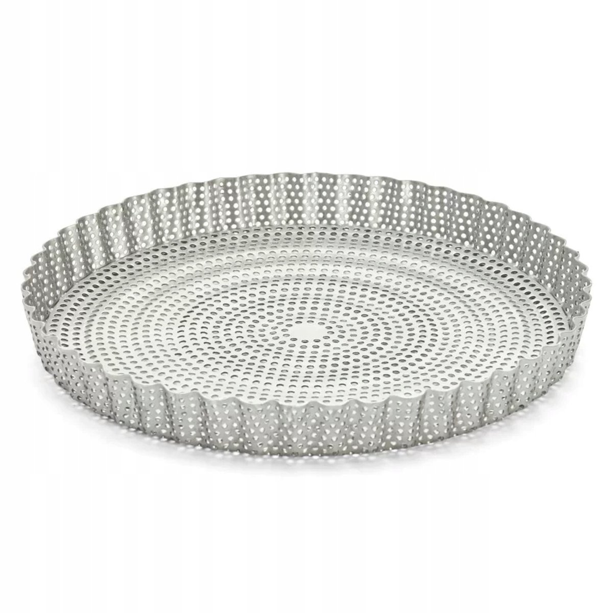 De Buyer Tartform 24cm geperforeerd met verwijderbare bodem