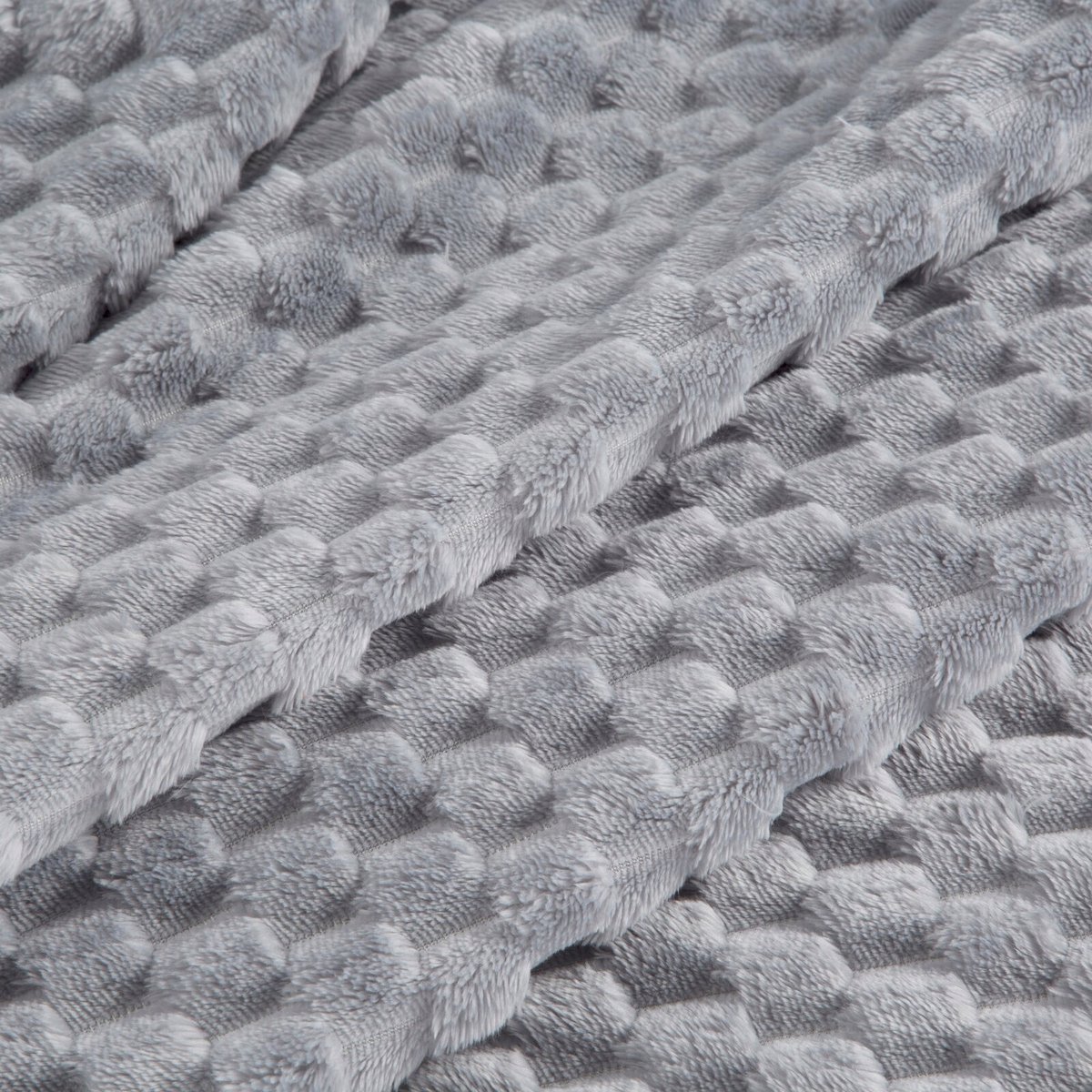 Zachte 3D Plaid Deken 170x210 cm - Glamour & Modern Zilver