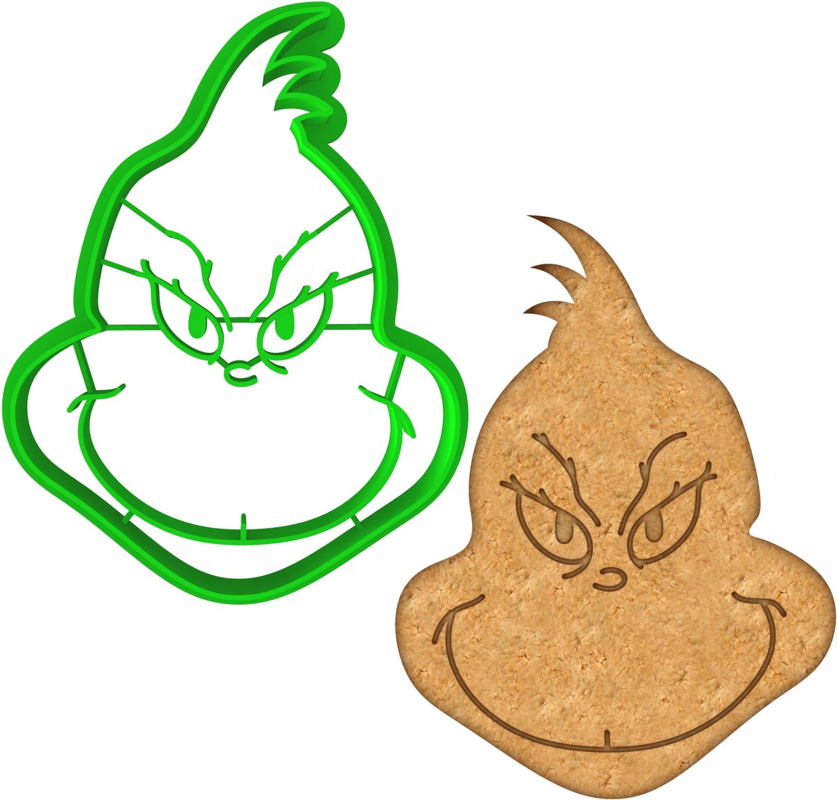 Koekjesvorm Grinch - Kerstbakvorm voor koekjes en peperkoek