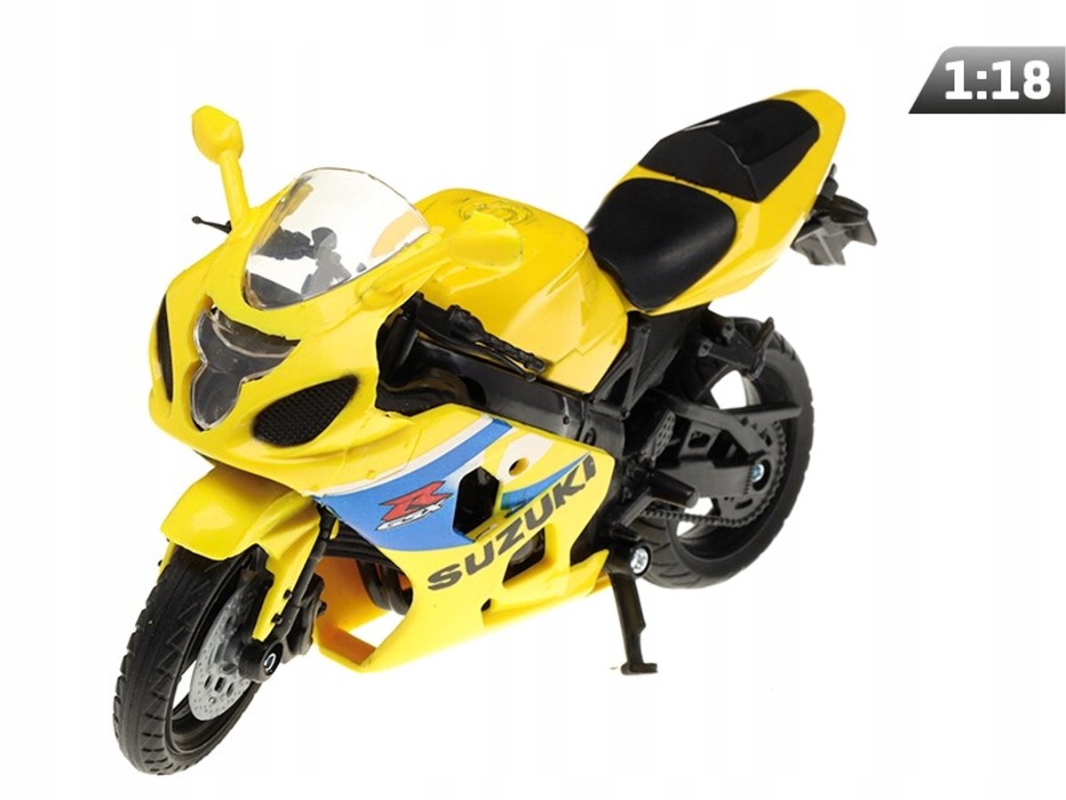 Dromader Suzuki GSX-R600 Modelauto 1:18 Geel