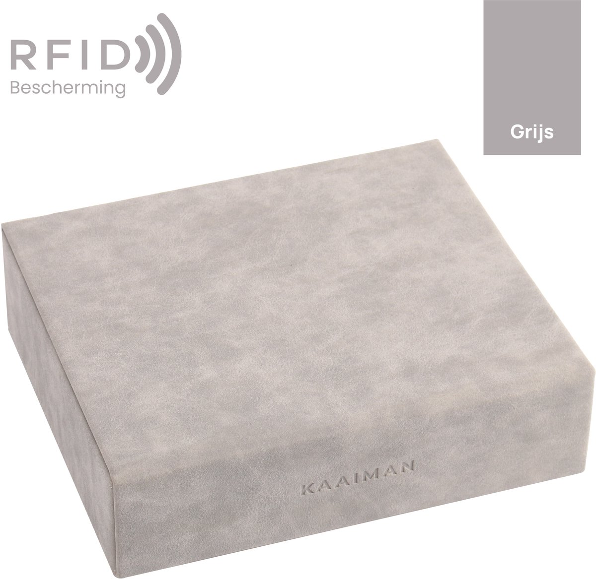 Kaaiman® Faraday Box – Autosleutel Antidiefstal – Keyless Entry & RFID Beveiliging - Luxe Designer Doos - Grijs