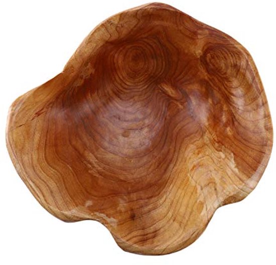 HOUTEN SCHAAL MET PRINT saladeschaal 30 cm - Design
