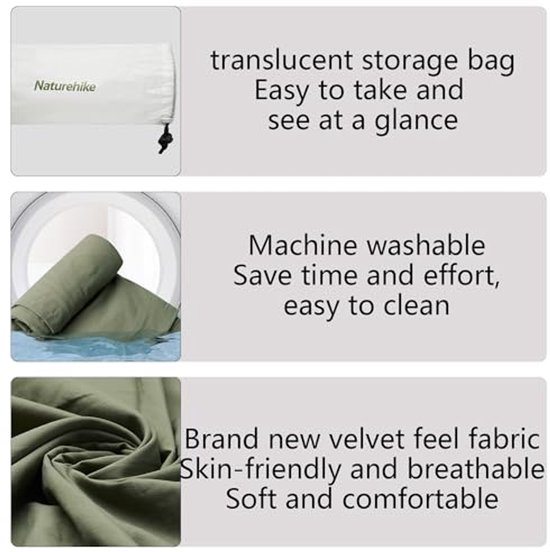 Ultralichte Slaapzak voor Volwassenen - Reis- en Campinglaken van Merkloos — afbeelding 4