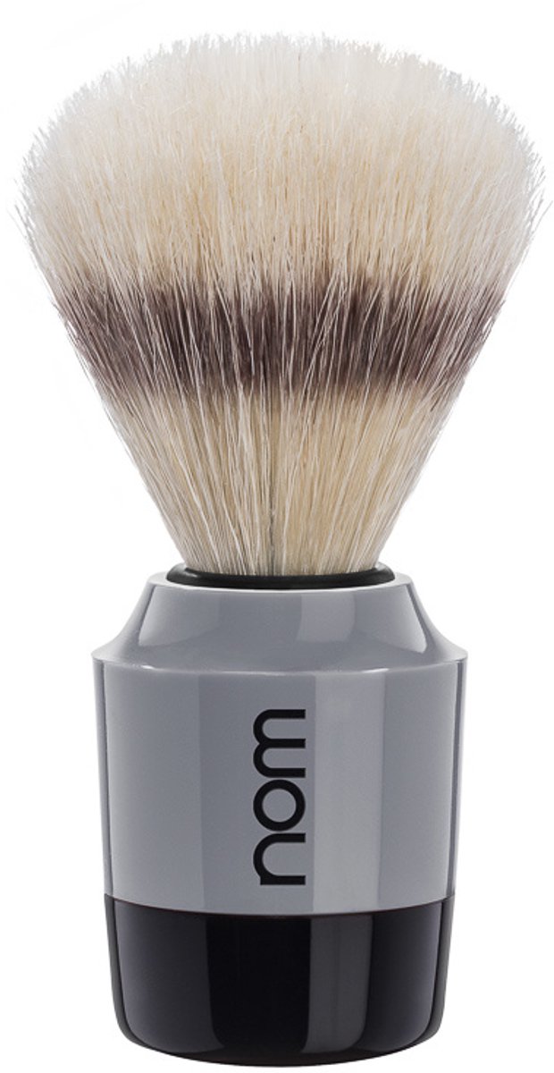 Nom -Scheerkwast -MARTEN41GR -Varkenshaar -Grijs/Zwart