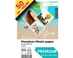 Maxenza Fotopapier - Glossy Glanzend - 50 Vellen op A4 Formaat - 210 x 297mm - 210 Gram per m²