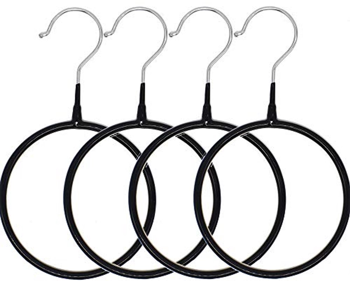 Sjaal en Riem Organizer Hanger - Antislip Ring Rack voor Stropdassen en Sjaals