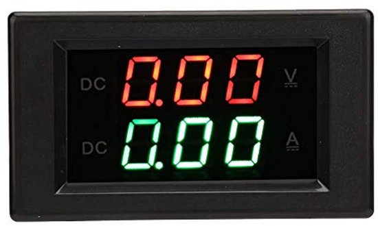 Digitale led voltmeter ampèremeter 12 24 V 2 in 1