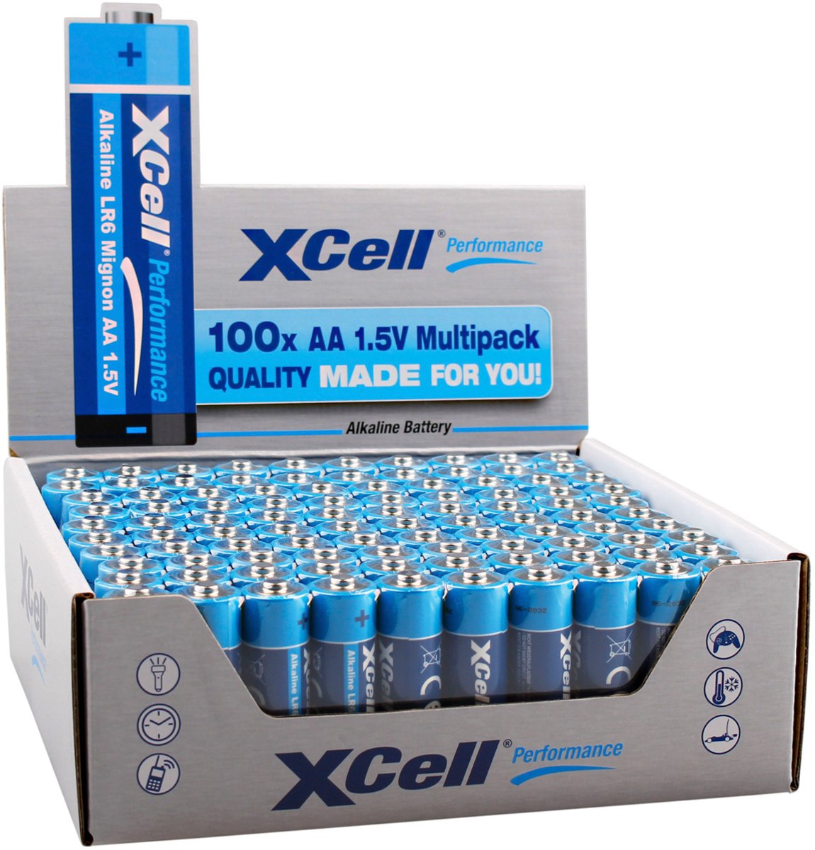 XCell AA batterij (penlite) Alkaline 1.5 V 100 stuk(s)