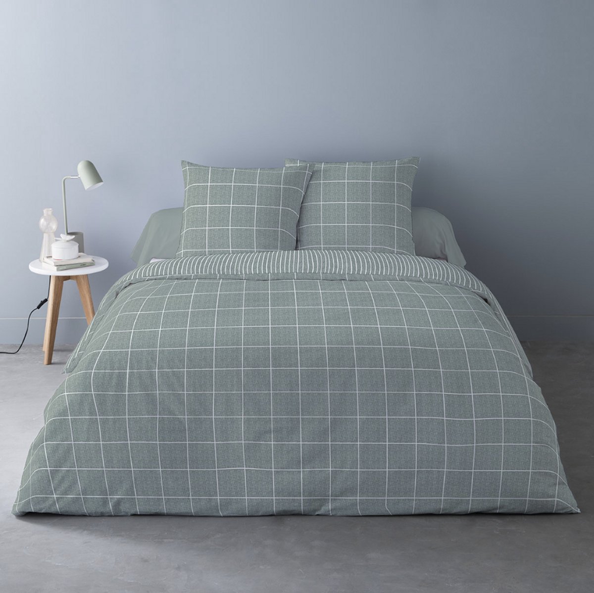 Better Nights Luxe Katoen Flanel dekbedovertrek Noche Jadeite - 240x220 groen