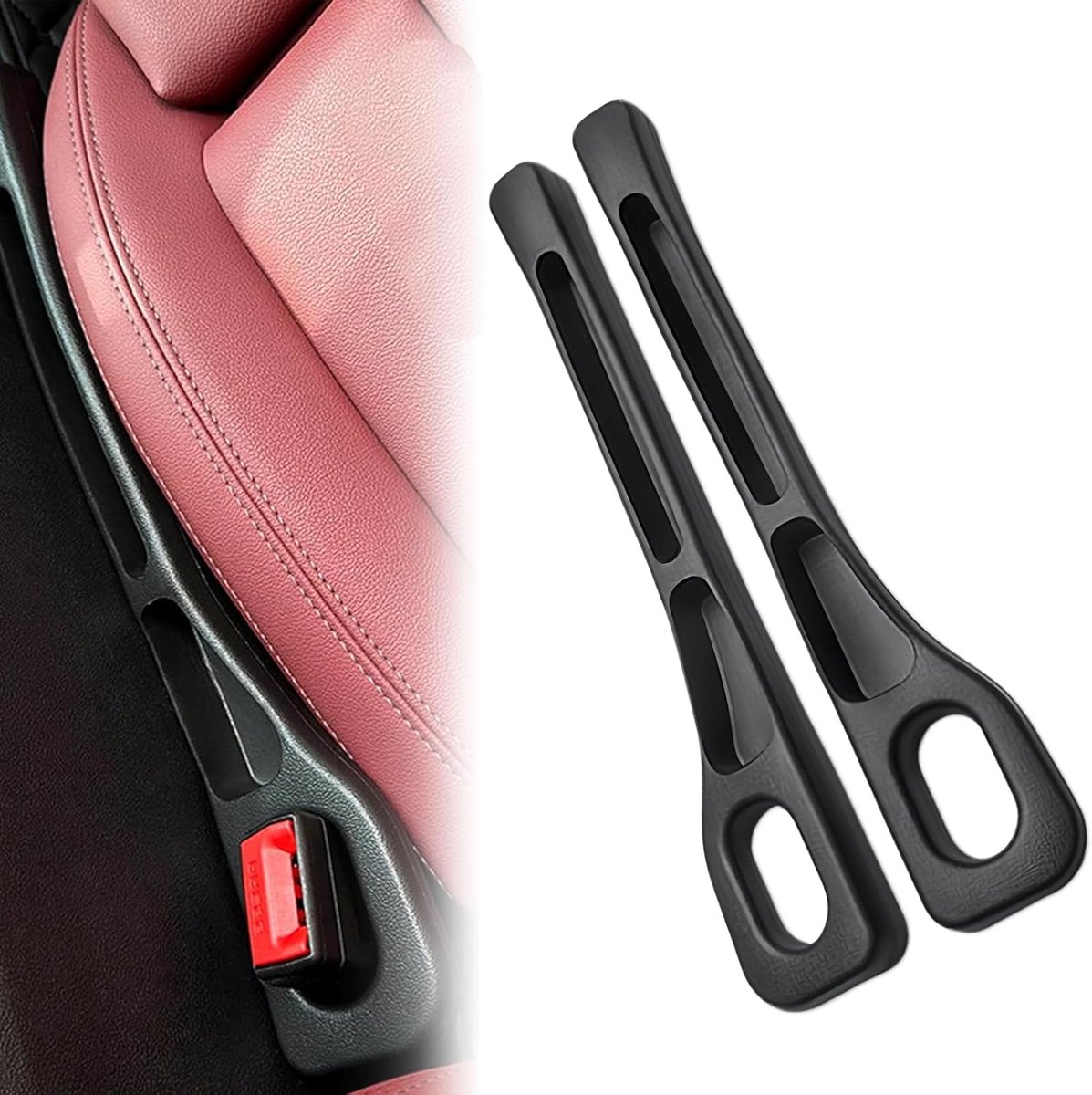 Image of 2 Pcs Car Seat Fillers - Auto Stoel Opbergdoos - Zitvuller - Geschikt voor de meeste Auto's