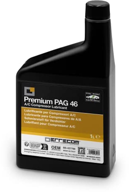 A/C Compressor Oil for Traditional and Electric Vehicles with R134a and ...