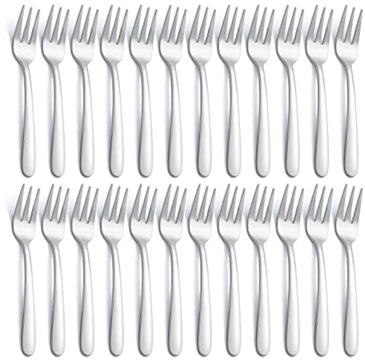 Taartvorken en Dessertvorken Set - 24 Stuks - 14,5 cm - Roestvrij Staal, Vaatwasmachinebestendig