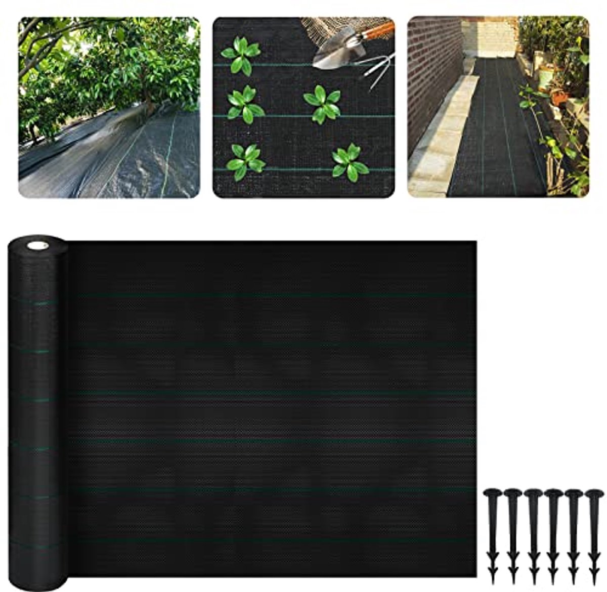 Worteldoek 30 m² voor Tuin - Ademend en Waterdoorlatend Tuinvlies, Hoge UV-Bestendigheid, Scheurbestendig, Natuurlijke Onkruidbestrijding