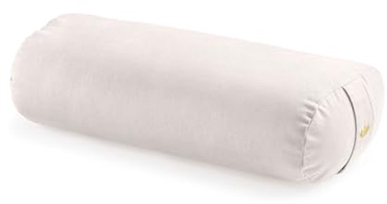 LOTUSCRAFTS Yoga bolster voor Yin Yoga, rol, wasbare biokatoenen hoes, kussen met kapok vulling, pilates rol, meditatie kussen
