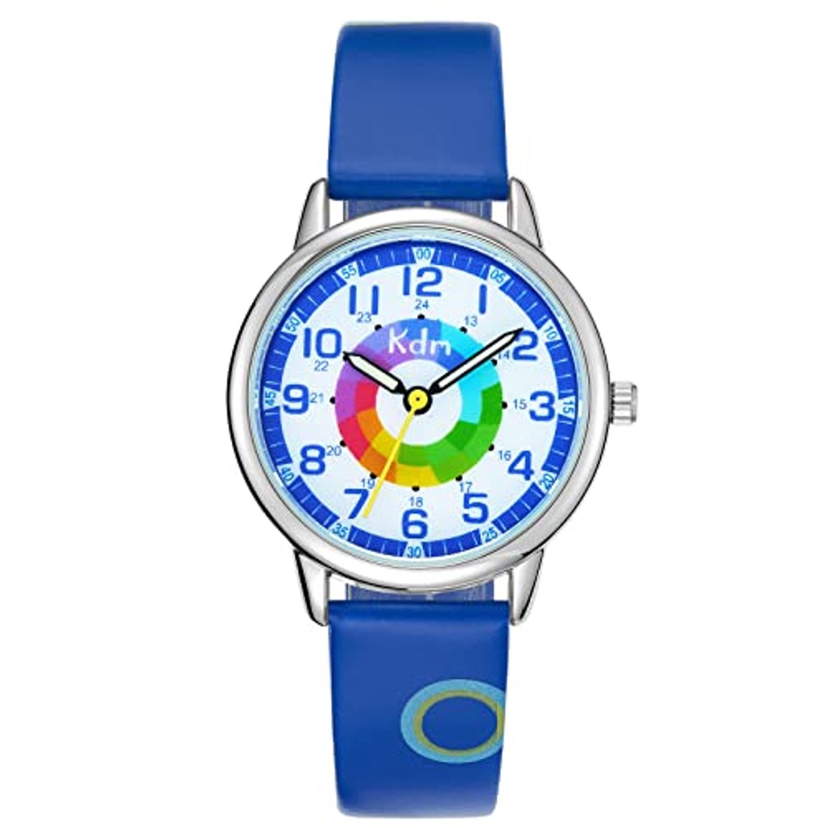 Waterdicht kinderhorloge met leren band en 3D-sterrenontwerp