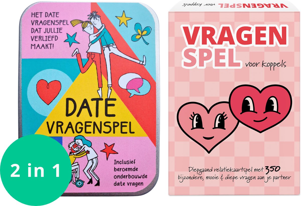 Relatie Spel + Date Spel | Hét Date Vragen Spel Dat Verliefd Maakt + Relatiespel: Vragenspel Voor Koppels – Relatie Kaartspel Met 350 Bijzondere, Mooie & Diepe Vragen Aan Je Partner - Vragen Kaartjes Date Én Relatie Editie - Koppel Cadeau Idee