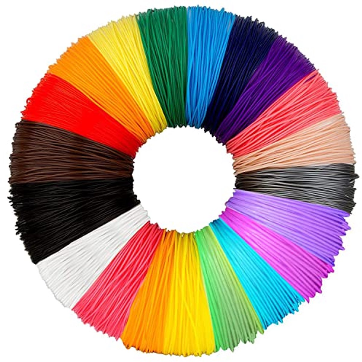 Image of 3D Stiftfilament 20 Kleuren 1,75 mm 10 m per Kleur - PLA Filament voor 3D Pen en 3D Printer