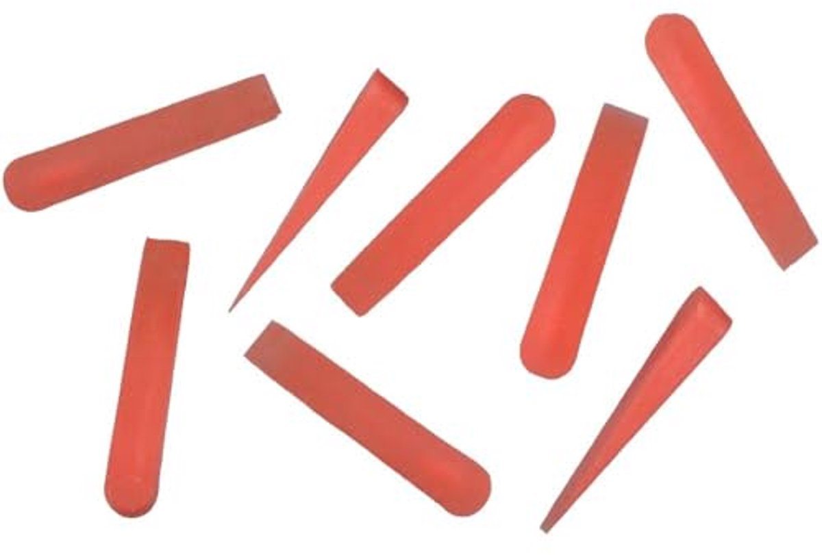 Tegel Wiggen van Kunststof, Rood, Set van 500 Stuk