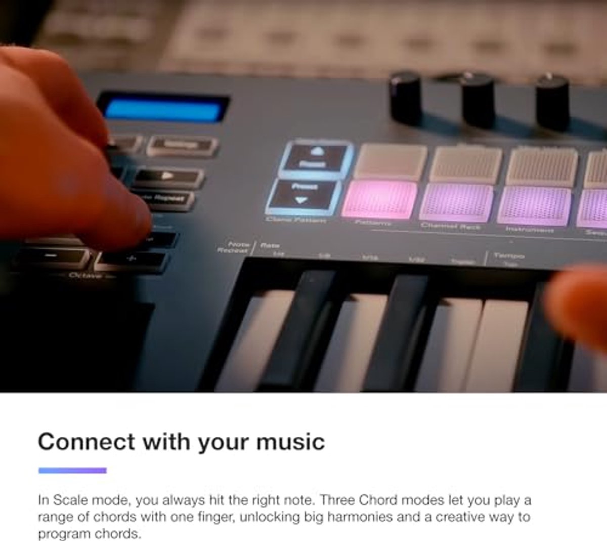 MIDI Keyboard Controller voor FL Studio met Akkoord- en Schaalmodus – Ideaal voor Muziekproductie