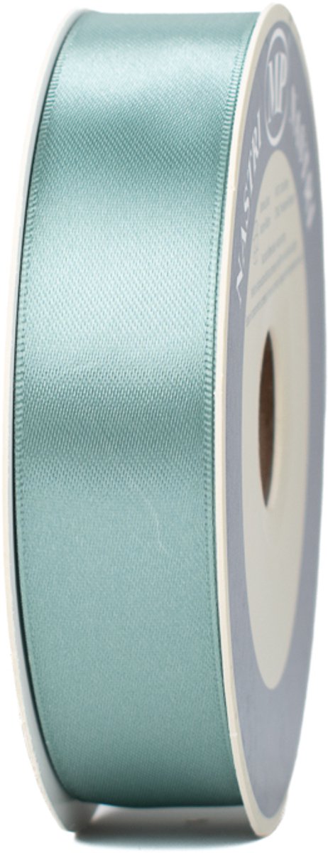 Satijn Lint - 25 mm - Lichtblauw - Glanzend decoratielint - 50 meter