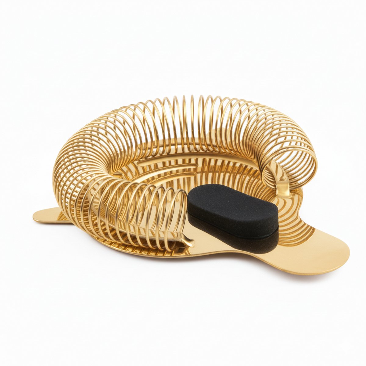 Cocora Cocktailzeef - Strainer - RVS - Cocktail Zeef - 8 x 8 x 2,5 cm - Goud