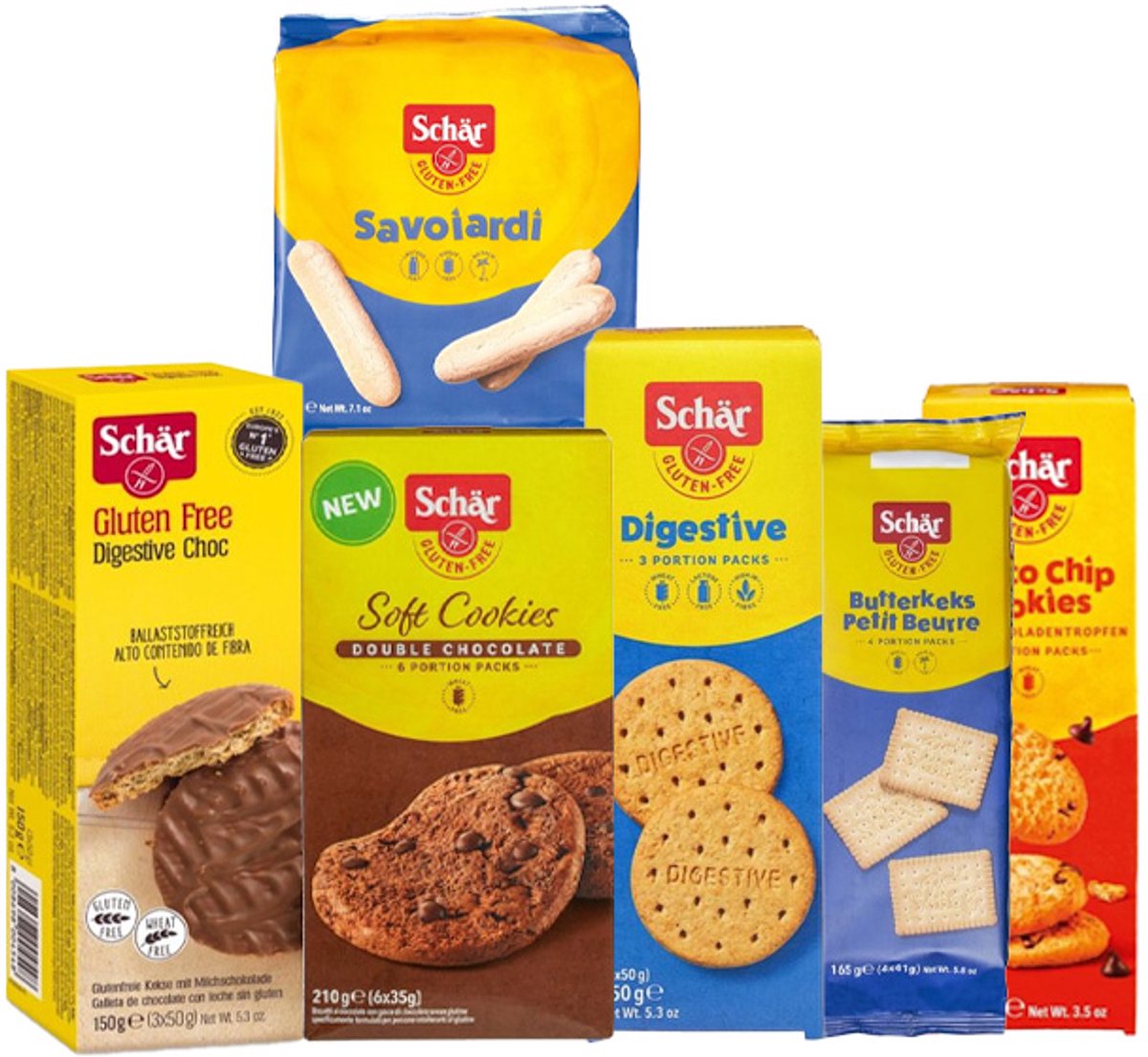 Schär | Mix Koekjes | Glutenvrij | 1 x 975 gram
