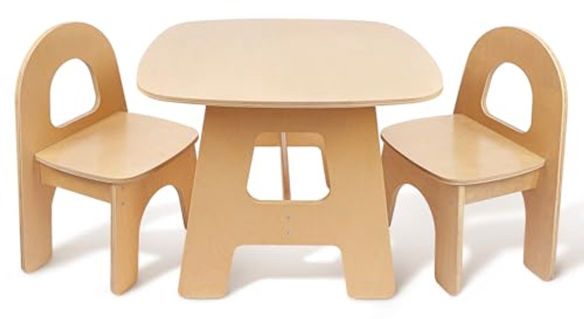 Montessoriana Tafel en Stoelen voor Kinderen - Perfect voor Lezen, Eten en Spelen