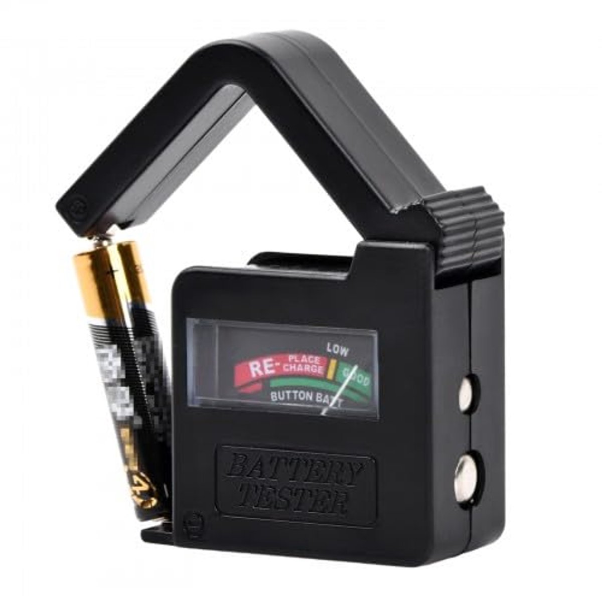 Universele Digitale Batterijtester voor AA, AAA, C, D en 9V – Batterijspanningsregelaar zonder Batterij