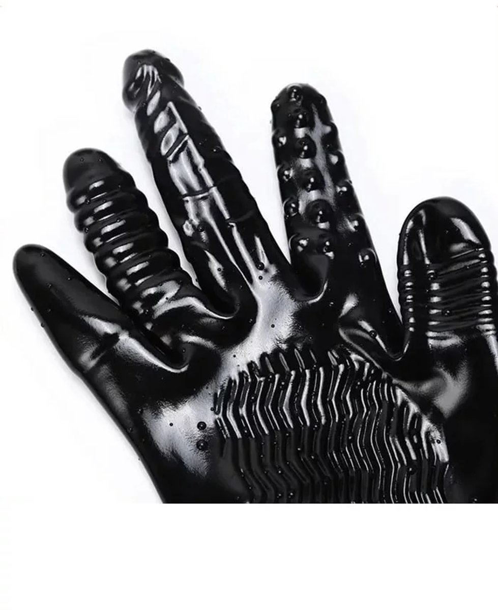 Masturbatie handschoen - sextoys - noppen - dildovinger