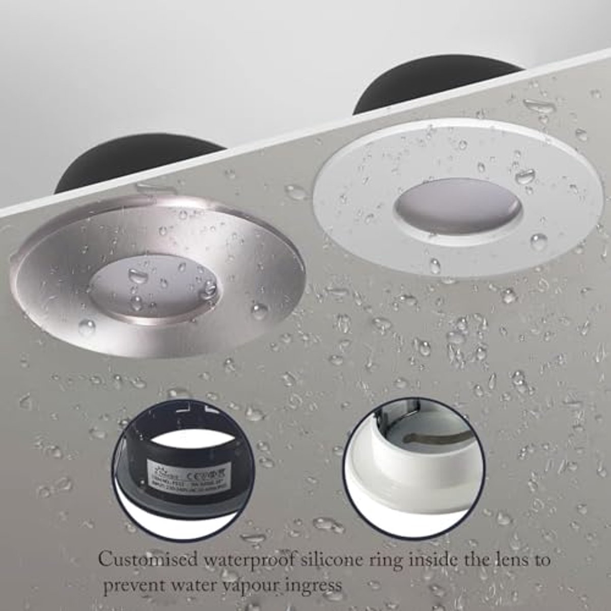 IP65 Waterdichte Inbouwspot GU10 voor Badkamer en Woonruimtes - Eenvoudige Installatie