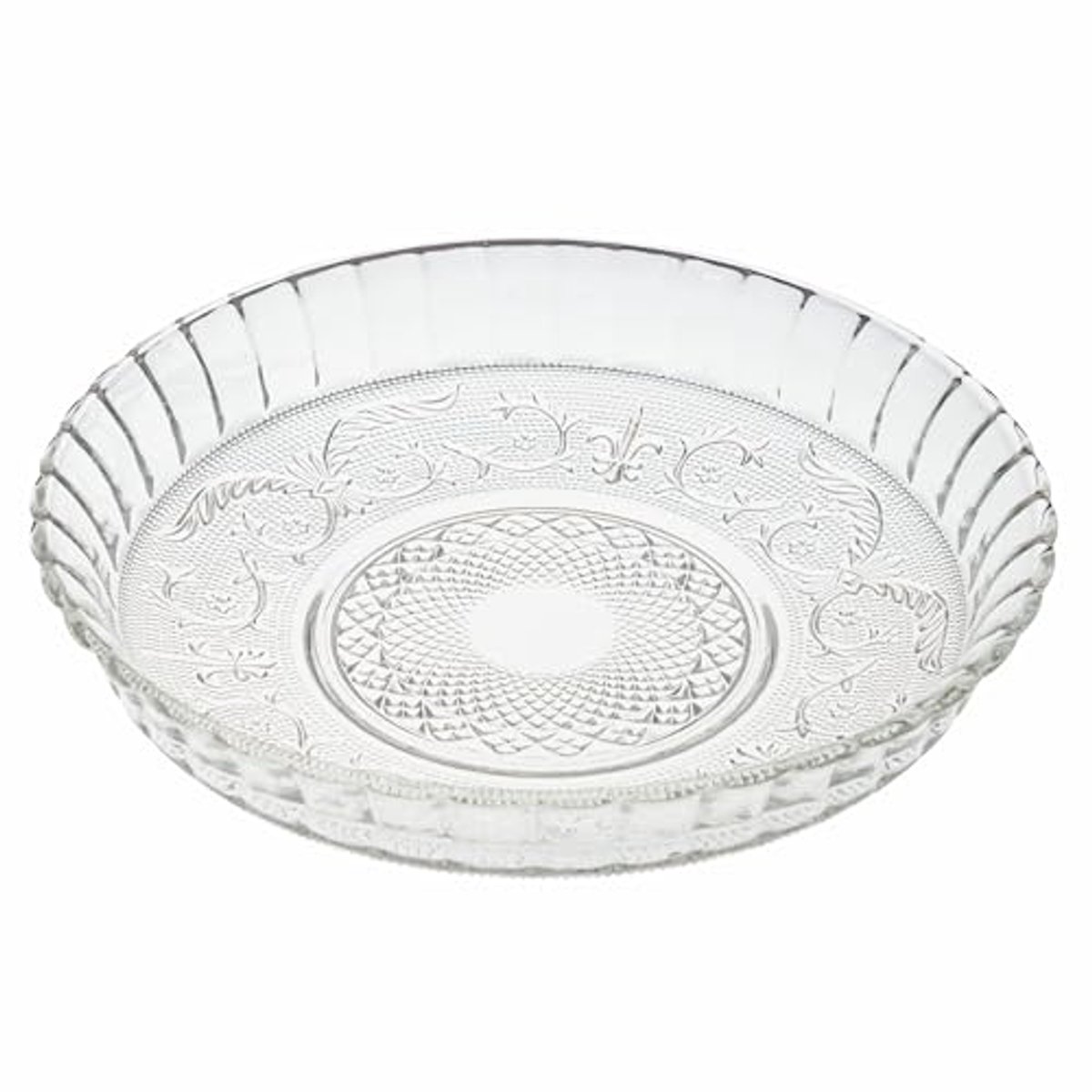Ronde glazen serveerschaal 30 cm - Elegant en uniek