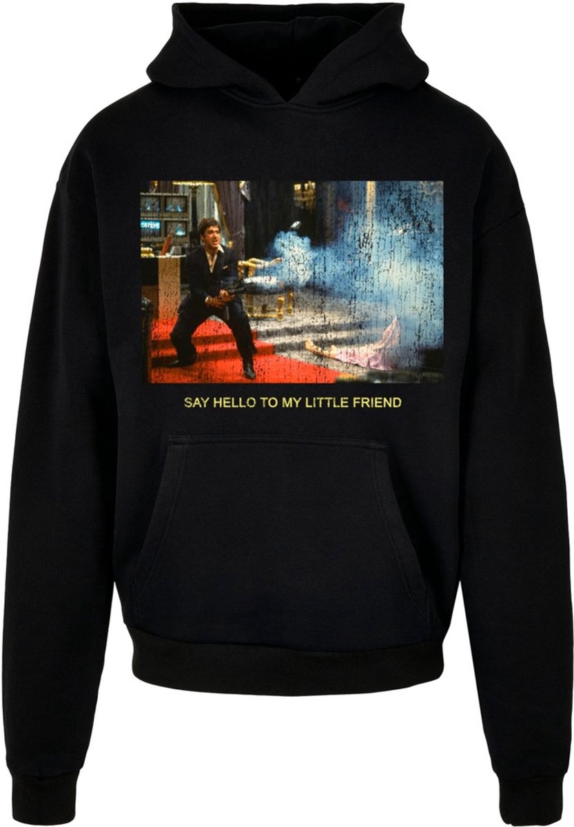 Mister Tee Scarface Scarface Little Friend Ultraheavy Oversize Hoodie/trui 3XL Zwart