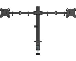 Dubbele monitor arm | Draaibaar | Kantelbaar | Max. gewicht: 10 kg per arm | 17 t/m 32 inch | Allteq