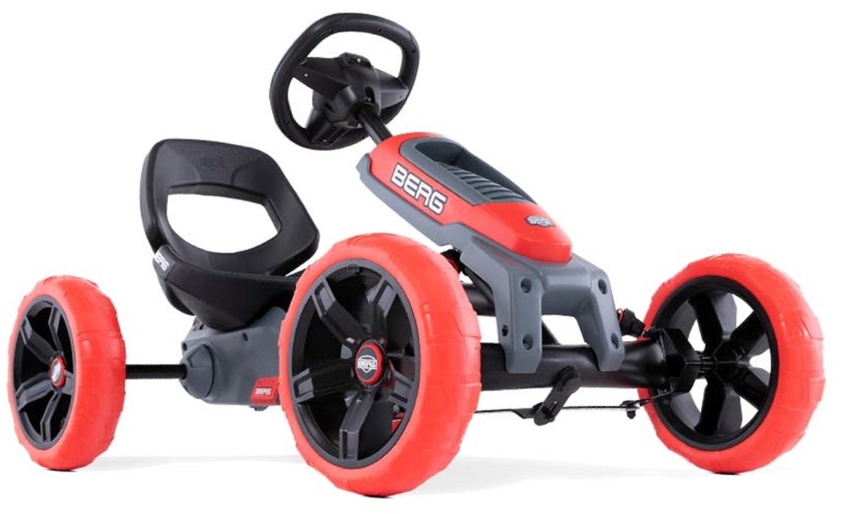 BERG Reppy Rebel Skelter - Verstelbare Stoel - Met soundbox - 2,5+ Jaar - Grijs/Rood — afbeelding 2