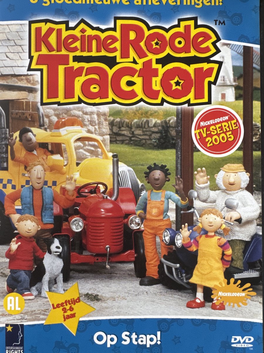 Kleine Rode Tractor. Op stap!