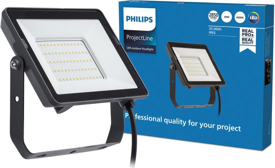 Spot Philips ProjectLine 30W lumière blanche froide - 4000K