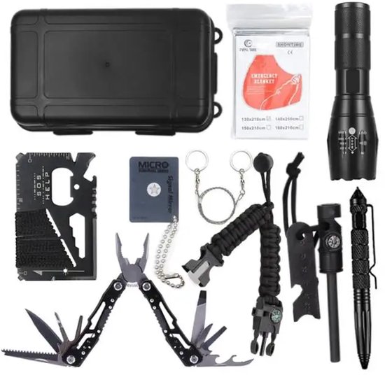 Kit De Survie ESEE – Boîte De Rangement En Métal Vert – Format Large – Neuf