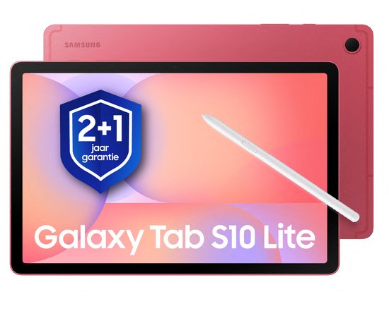 Samsung Galaxy Tab S10 Lite 10.9″ Wifi 128GB Rood – AI functies, S Pen, 90Hz scherm, 16 uur batterijduur
