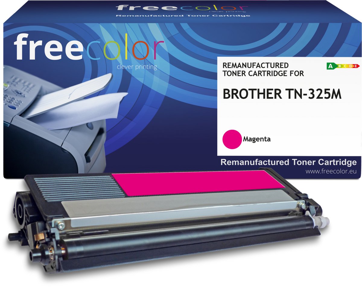 Freecolor - Vervangt Brother TN-325M Toner - Magenta - 3.500 pagina's - Compatible