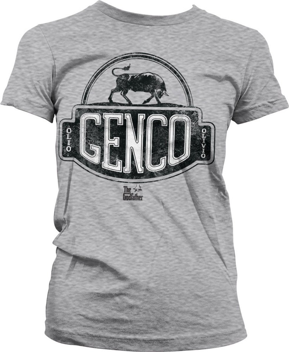 The Godfather Genco Olive Oil Girly Tee Damen T-Shirt Heather-Grey-XL