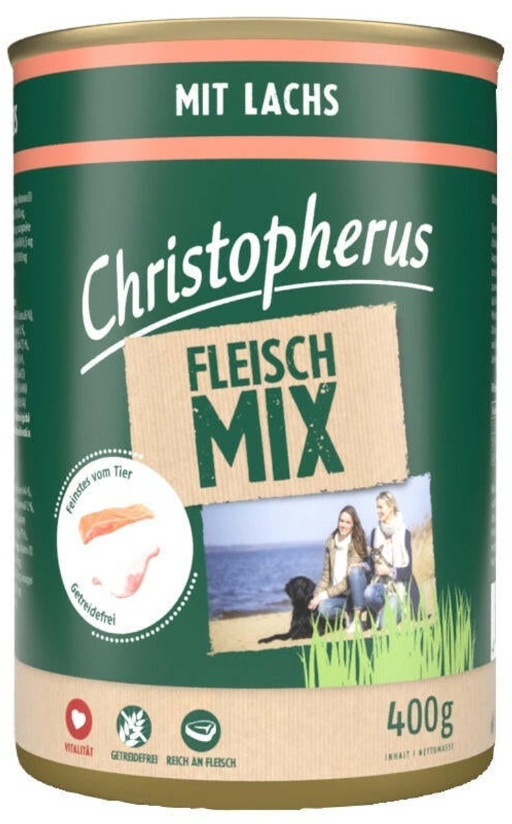 Christopherus vleesmix 6x400g - met zalm