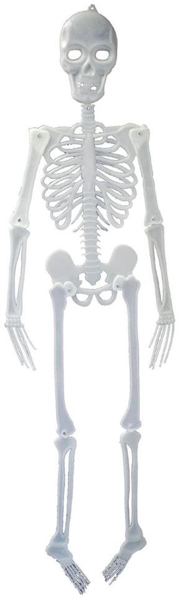Funny Fashion Skelet 150 cm - Glow in the dark Halloween decoratie
