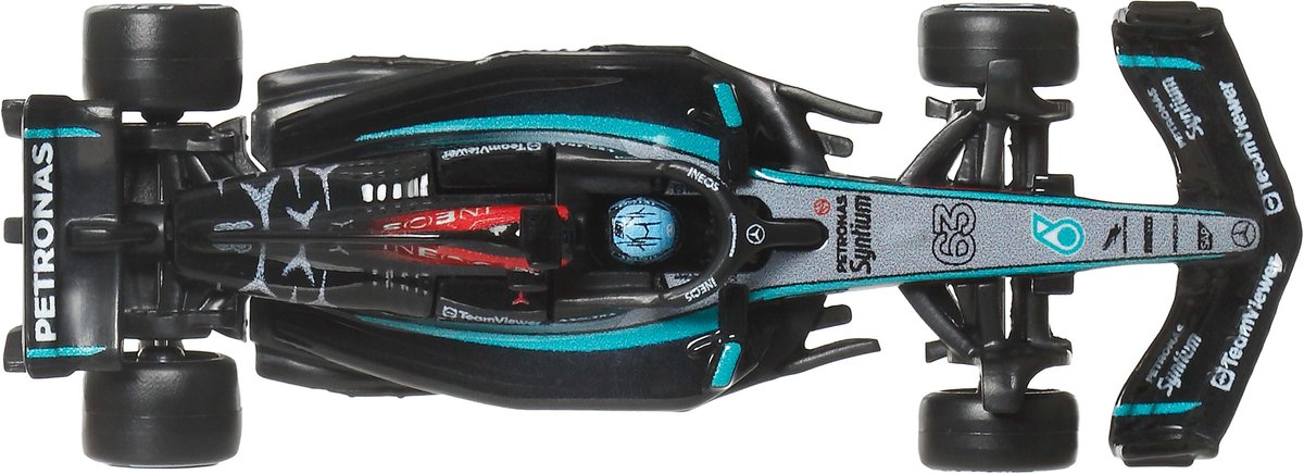 Hot Wheels Premium Metalen Formule 1 Verzamelbaar Speelgoed Raceauto - George Russell Mercedes-Benz — afbeelding 5