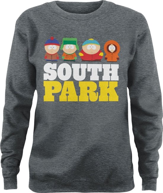 South Park Girly-sweatshirt voor dames, heather medium grey