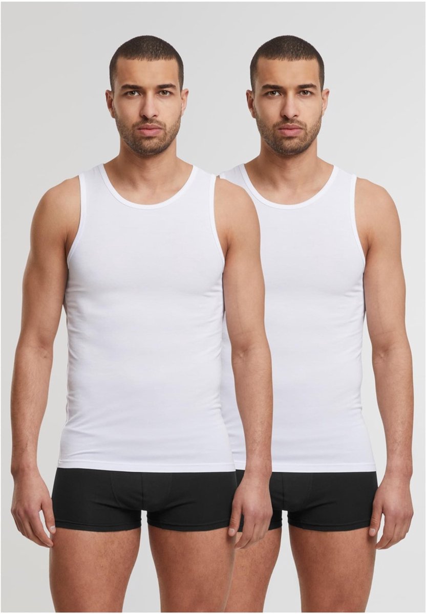 Urban Classics Bamboo 2-Pack Tanktop XL Wit