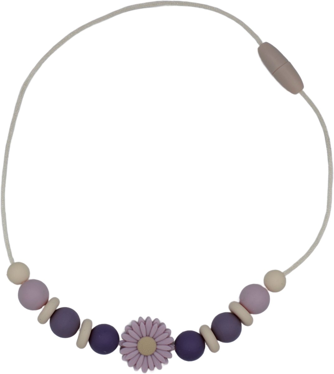 Kinderketting Bloem Paars