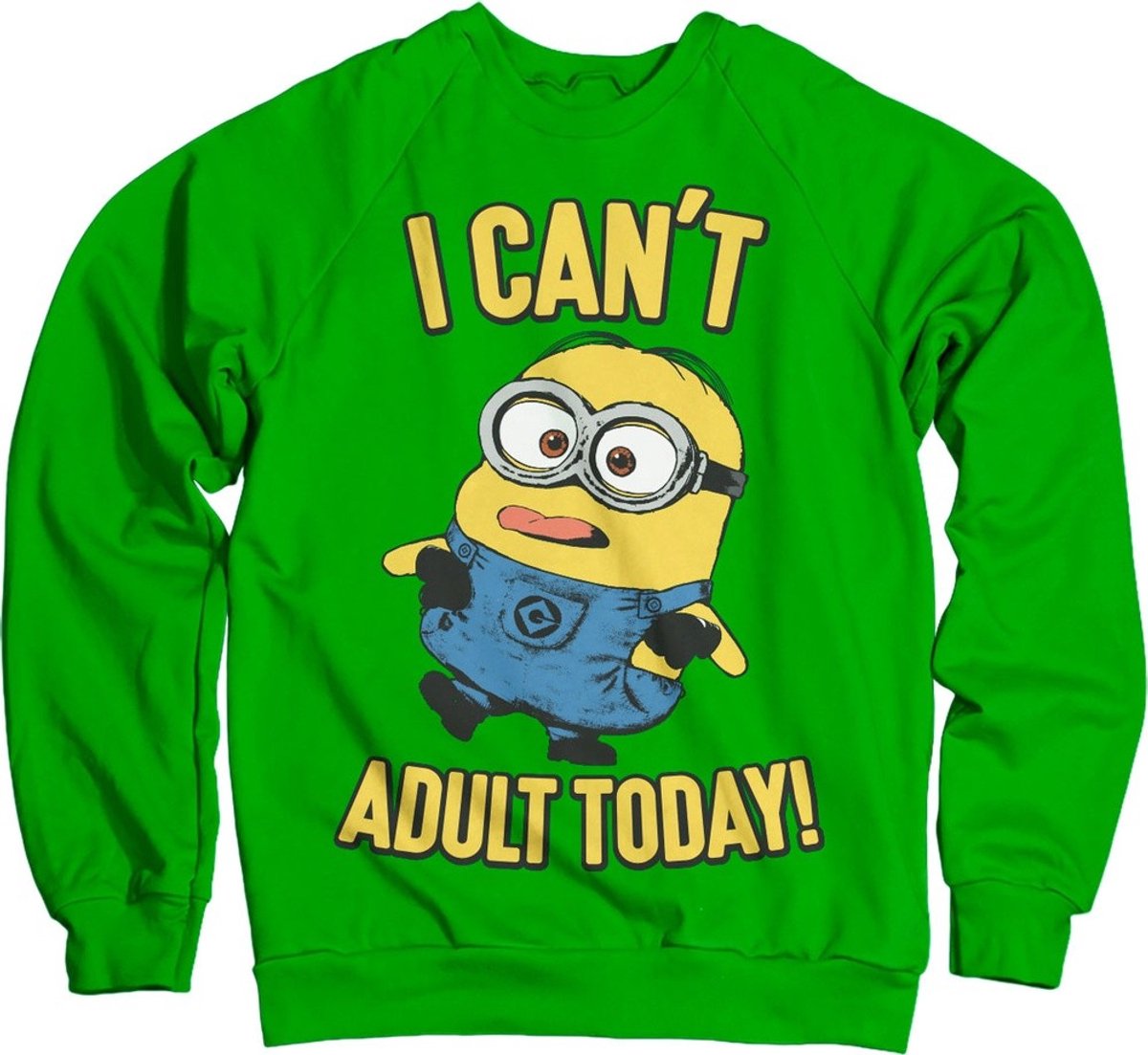 Minions I Can't Adult Today-sweatshirt Groen
