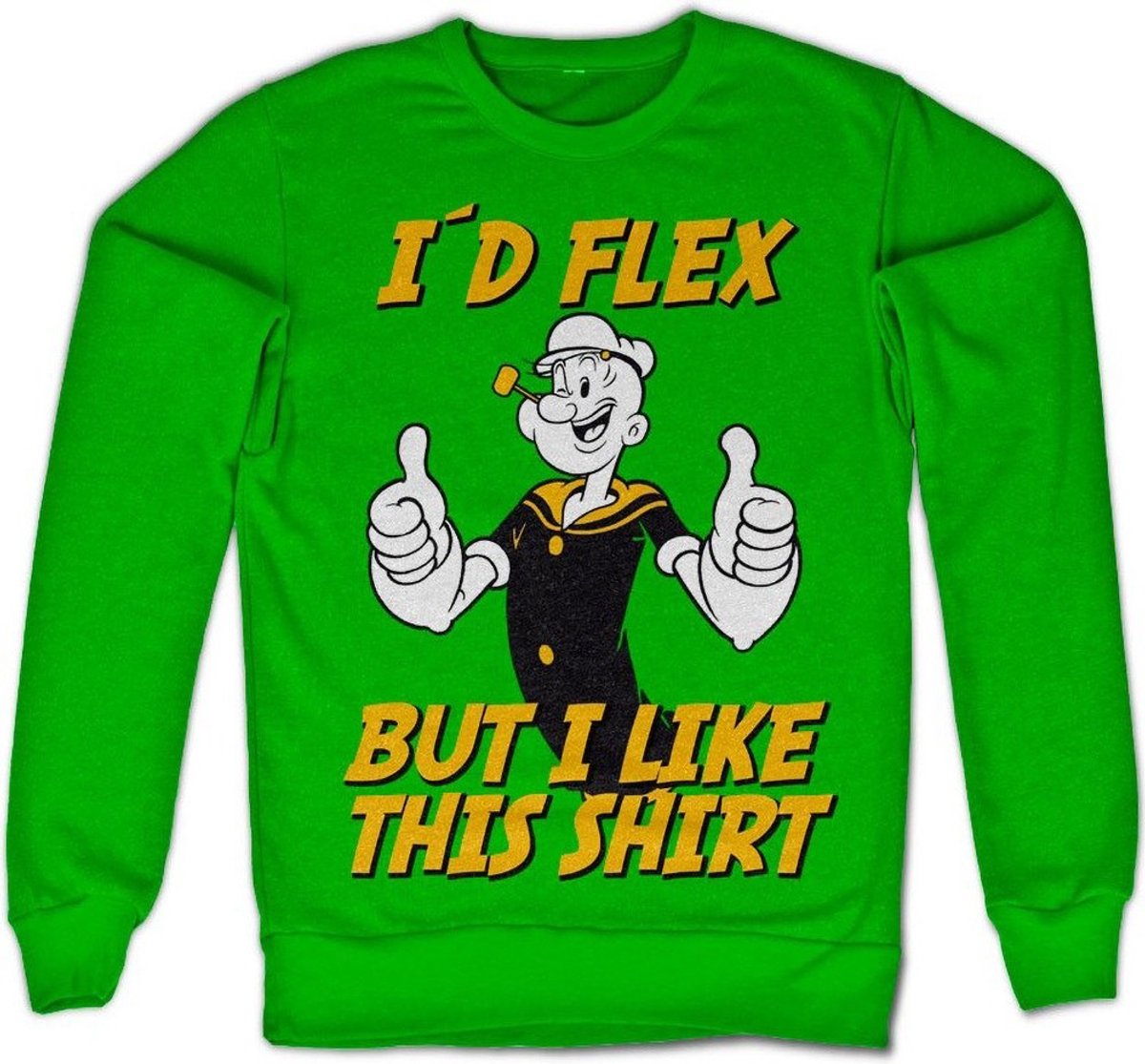 Popeye I'd Flex-sweatshirt Groen