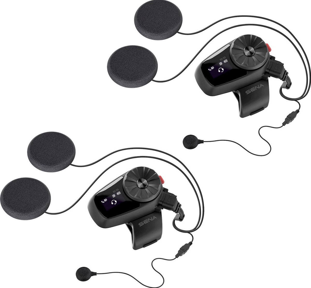 SENA 5S DUAL Motorhelm Headset - 2 Stuks